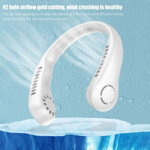 X5 Bladeless Hanging Neck Fan – Portable Rechargeable