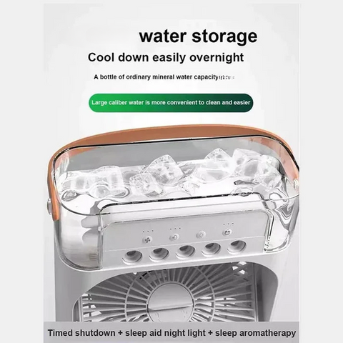 Mini Portable Air Cooler Fan – 3-Speed Evaporative Cooling
