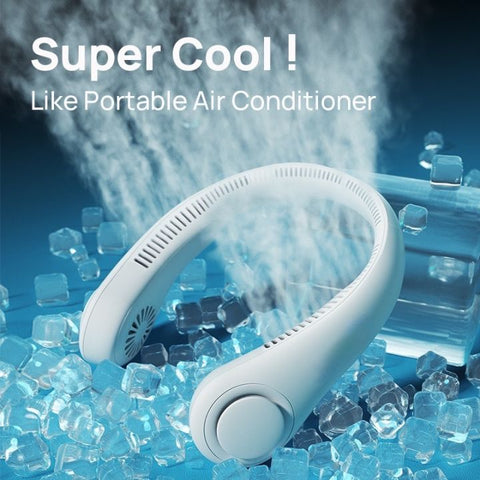 X5 Bladeless Hanging Neck Fan – Portable Rechargeable