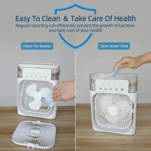 Mini Portable Air Cooler Fan – 3-Speed Evaporative Cooling