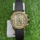 DAYTONE EYE OF THE TIGER GOLD-RUBBER STRAP ROLEX WATCH