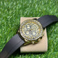 DAYTONE EYE OF THE TIGER GOLD-RUBBER STRAP ROLEX WATCH