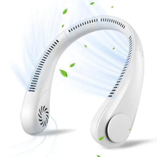 Portable Bladeless Neck Fan – Hands-Free Wearable Cooling Fan